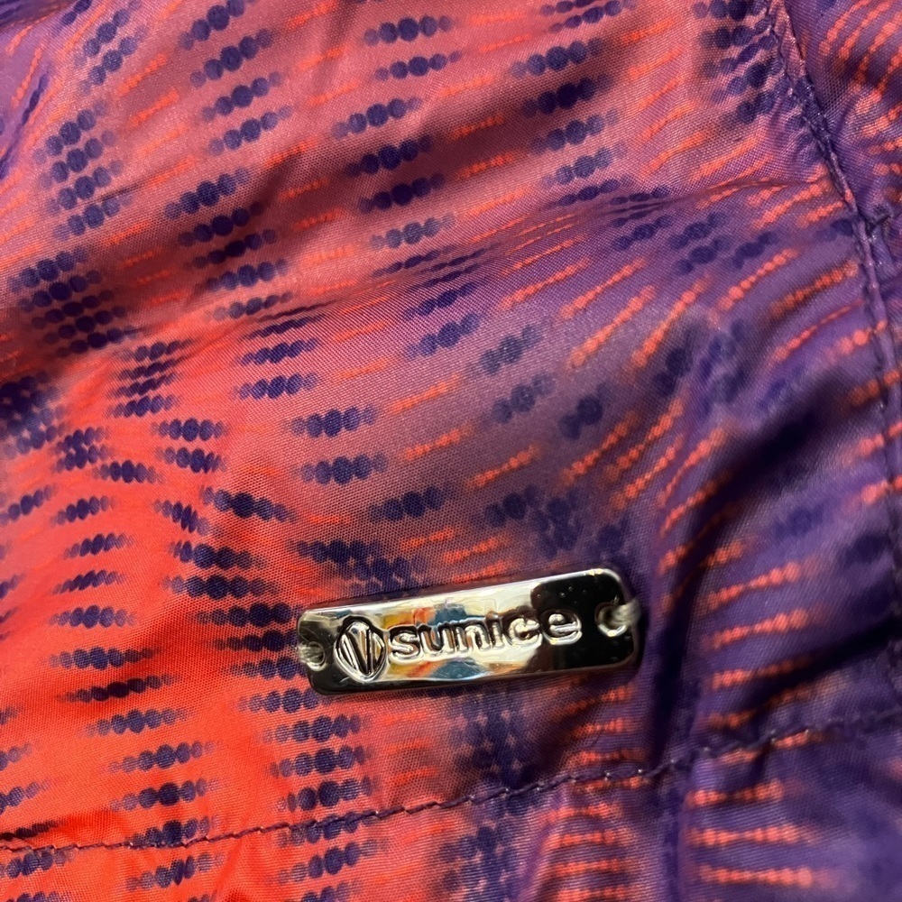 Sunice Wind Jacket Peach Purple Sport Wind Jacket Gathered Side Panels Zip S NWT - Picture 6 of 10
